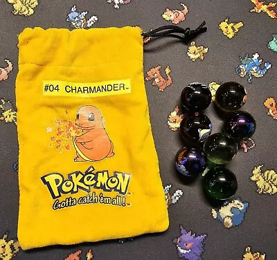 Vintage Pokemon Marble Bundle - Original  Charmander Dust Bag • $6.84