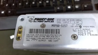Power One  MAP80-5157 Power Supply 110ac In  5volt  10 Amp Out BelPower • $45
