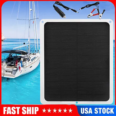 $19.25 • Buy 10W 12V Solar Panel For Car Boat RV Trickle Battery Charger Kit Power Supply USA