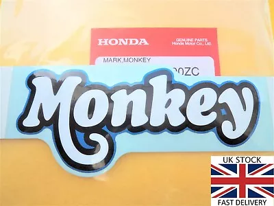 £4.85 • Buy Honda Monkey Z125 Blue Side Panel Decal Sticker New Monkey Bike Z50
