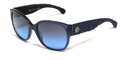 CHANEL Sunglasses - 5237 C1390/4c - Tweed Material Feature - Blue - Womens • $410