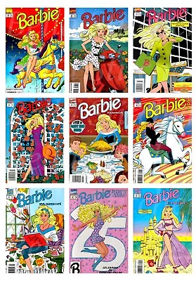 Set Of 9 Vintage Retro 1980's Barbie Book Covers #3 Cotton FABRIC Images • $14.80