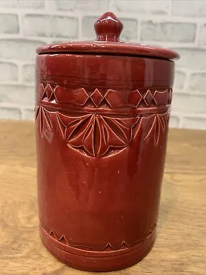 £15.54 • Buy Handpainted Moroccan Pottery Artist Signed 7x4.5  Canister With Lid Sergini Safi