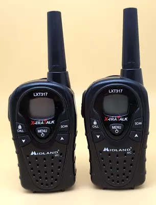 SET OF 2: Midland LXT317 Xtra Talk Walkie Talkie Handset WORKS • $19.99