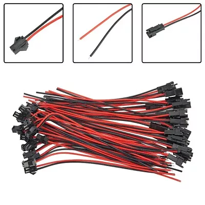 15cm Long JST SM 2Pins Plug Male To Female Wire Connector Cable Pigtail Plug • $21.79