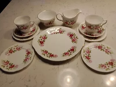 Queen Anne Tea Set  Pattern # 8644 Pink Roses Vintage  • £14.99