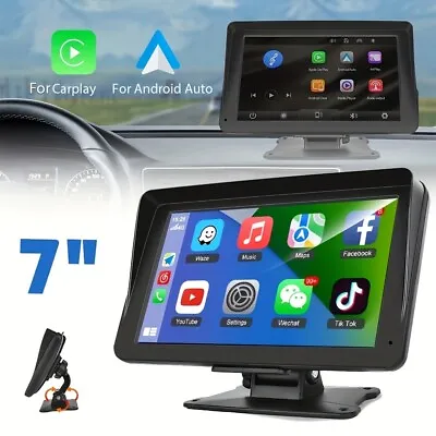 New 7'' HD Touch Screen Car Monitor Vehicle Backup Camera Carplay/Android Auto • $48.99