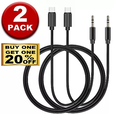 2pcs For IPhone 15/Pro/Max/Plus - USB-C To 3.5mm Aux Cable Audio Cord Car Stereo • $8.99