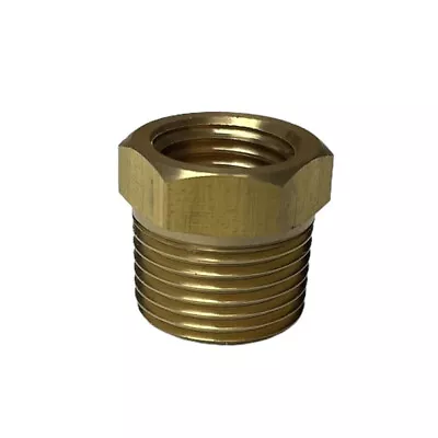 1/4” NPT Female To 3/8” NPT Male Brass Reducer Fitting Adapter For Gauge Sensor • $7.99