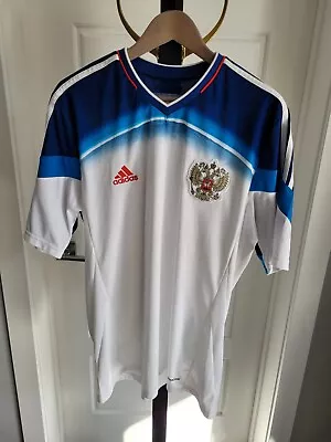 $52.07 • Buy 2013 2014 Russia National Soccer Football Jersey Size XL Away White Adidas EUC