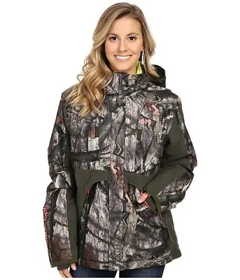 Womens Under Armour Coldgear Gunpowder Mossy Oak Treestand Camo Jacket Small • $89