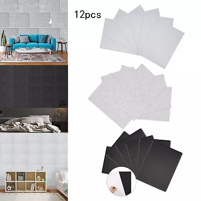 £13.94 • Buy 12pcs SelfAdhesive Acoustic Wall Panel Tile Studio Sound Proofing Insulation Pad