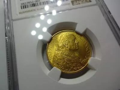 Vatican Rare 1933-34 Jubilee 100 Lire .90 Gold Coin .254 Oz Certified Ngc Ms 63+ • $884.99