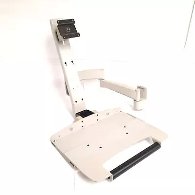 Ergotron 28-188-180 Sit-Stand Monitor & Keyboard/Mouse Wall Mount 9  Extensions • $175