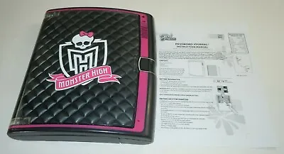 Monster High Electronic Password Journal 2010 Mattel Pen Notebook Instructions • $20.69