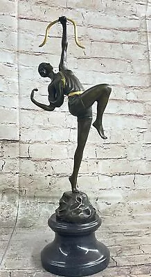 Artemis Diana The Huntress Nude Female Archer Bronze Statue Sculpture Decor Gold • $349