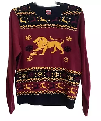 Official AFL Brisbane Lions Knitted Ugly Christmas Winter Sweater Jumper  Footy • $29.95
