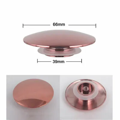 £7.48 • Buy 66mm Brass Sink Basin Waste Plug Top Cap Fitting Pop Up Push Click Button 6color