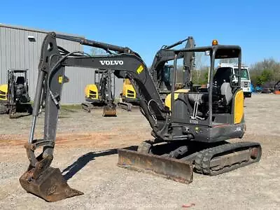 2019 Volvo ECR40D Hydraulic Mini Excavator Backhoe Blade Aux Hyd Bucket Bidadoo • $6700