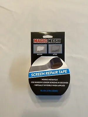 Magic Mesh Screen Repair Tape 9ft X 2in Window & Doors Screen Repair New Sealed • $9.56