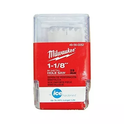 Milwaukee Tools  1-1/8  Bi-Metal Ice Hardened Hole Saw 49-56-0052 • $8.90