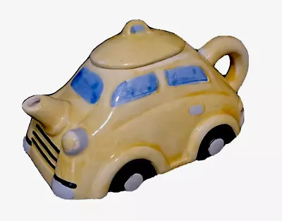 Adorable Vintage Yellow Taxi Mini Teapot With Lid • $15