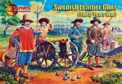 Mars Models 1/72 Thirty Years War Swedish Leather Guns (24) | 72100 • $16.99