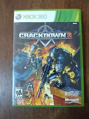 CRACKDOWN 2 Game Complete W/ Manual Map & Unused Download Code XBOX 360 • $9.99