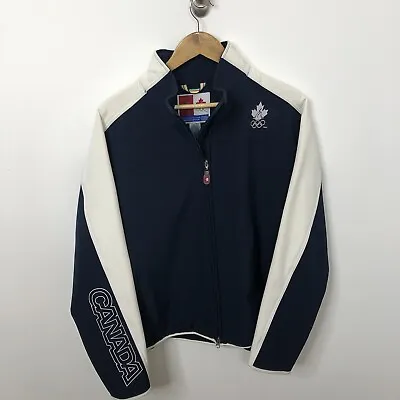 $69 • Buy HBC Olympic Canada XL Woman Soft Shell Blue Jacket