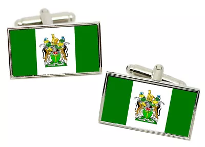 Rhodesia Flag Cufflinks In Chrome Gift Box • $68.50