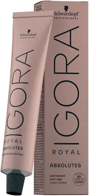 Schwarzkopf Igora Royal Absolutes Hair Dye Anti-Age Colour Color Cream 60ML NP • £8.99