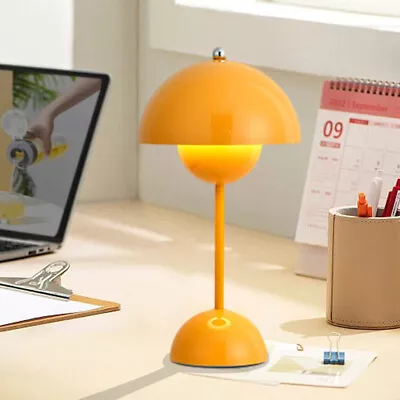 Wireless LED Table Lamps Flower Bud Table Lamp Dimmable Table Lamp For Room Cafe • $33.98