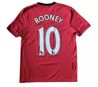 Manchester United 2009-2010 Wayne Rooney Home Shirt Jersey #10 Nike Men’s Sz S • $58