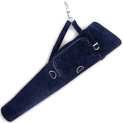 Traditional Archery Suede Leather Side/hip Quiver Aq117 R/h Black • $34.99