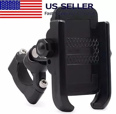 Universal Motorcycle Bike Bicycle Scooter Handlebar Cell Phone Holder Mount GPS • $20.21