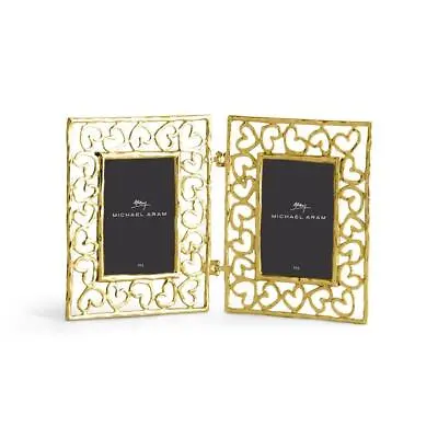 Michael Aram Heart Hinged 2x3 Photo Frame - Gold • $78