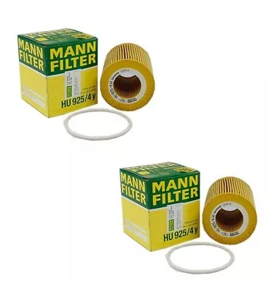 Pair Set Of 2 Engine Oil Filters For Volvo S80 XC70 XC90 V70 3.2l OEM Mann • $16.95