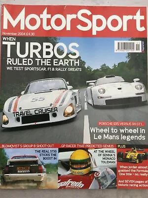 $11.78 • Buy Motorsport Magazine - November 2004 - When Turbos Ruled, 935 V 911 GT1, Group B