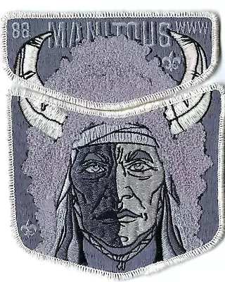 NOAC Manitous Lodge 88 OA Flap Set 2009 Chenille With Iridescent Border N Horns • $21.99