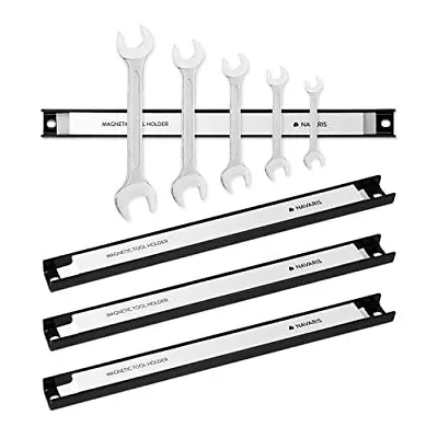 Set Of 4 Magnetic Tool Holder Rack 12 Inch Heavy Duty Garage Wall Holder Strip F • $34.61