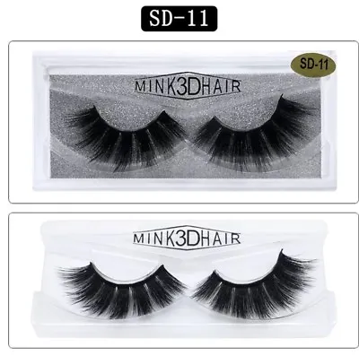 💙3D Mink Natural Thick False Fake Eyelashes Handmade Lashes Makeup Extension💙 • £2.99