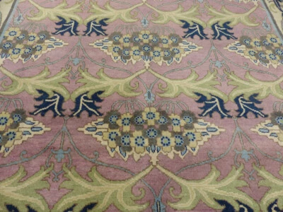 $1193.40 • Buy 9'x12' New Pink William Morris Hand Knotted Wool Arts & Crafts Oriental Area Rug