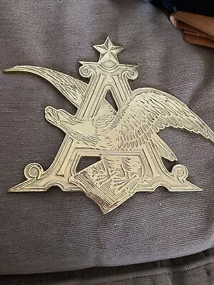 Anheuser-Busch A & Eagle Brass Trivets By Virginia Metalcrafters • $149.99