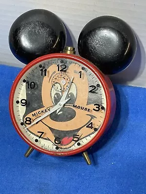 Vintage 1978 Bradley (Germany) Mickey Mouse Alarm Clock Not Working • $8.95