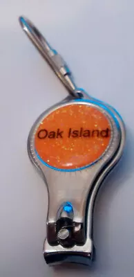 Oak Island Key Chain Nail Clipper Bottle Opener Souvenir Nail Trimmer Cutter • $9.98