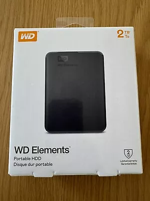 2TB Western Digital WD Elements External Hard Drive Backup Brand New • $99