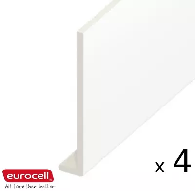 4 X 200mm FULL 5 METRES LONG Not 2  2.5m Fascia Capping Board Upvc FREE DELIVERY • £79.99