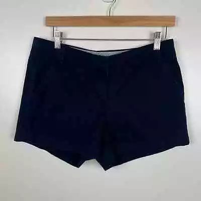 J Crew 4  Chino Cotton Shorts In Navy Size 6 • $18