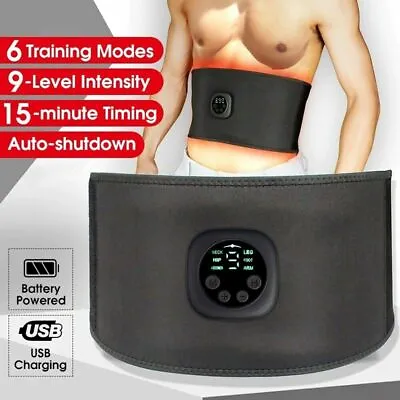 Waist Massage Belt Electric Vibration Body Slimming Belt Weight Loss Fat Burning • $26.56