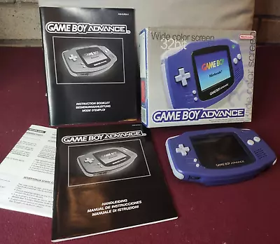 Nintendo Game Boy Advance Purple Console Boxed - Very Good Condition & Tested • £89.99